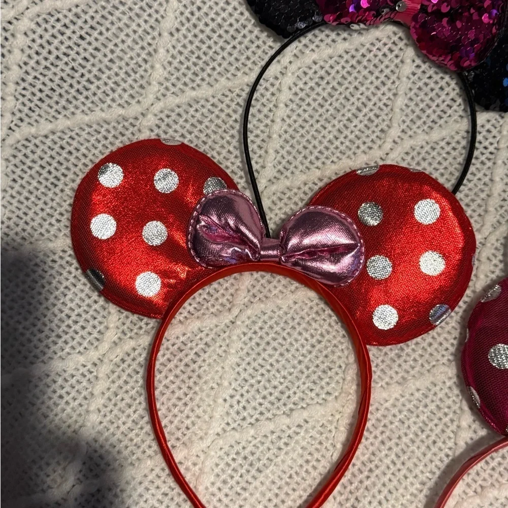 Set of Minnie Mouse Ears Headbands